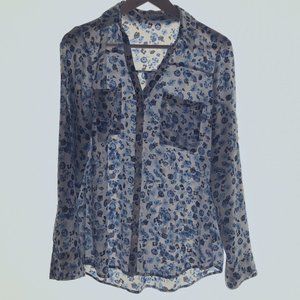 Express - Portofino Shirt - Blue Floral